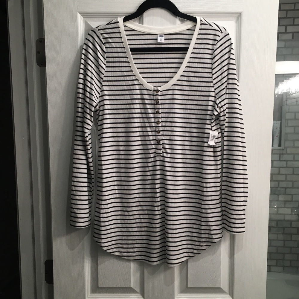 Old Navy striped henley